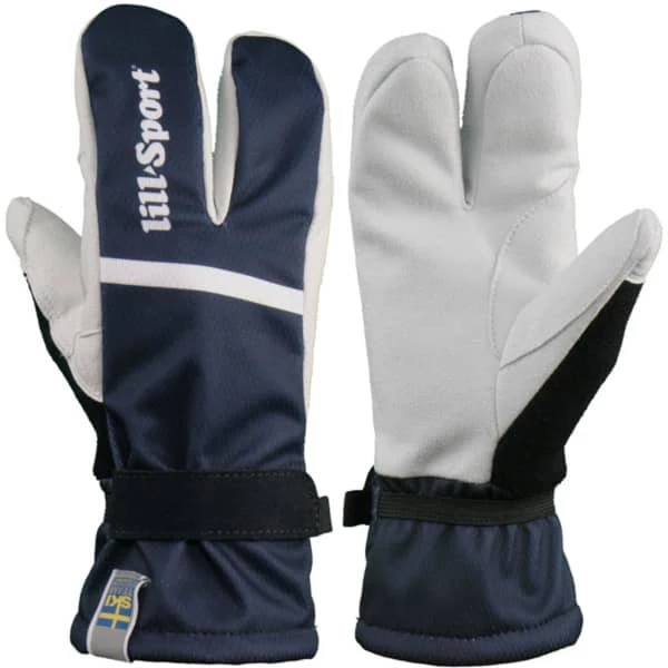 Acheter đ Gants De Ski LILL-SPORT GANTS LOBSTER JR MARINE 22 Blanc / Bleu đ
