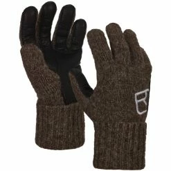 Acheter 🔥 Gants De Ski ORTOVOX SWISSWOOL CLASSIC GLOVE LEATHER BLACK SHEEP 22 Marron / Noir ✨