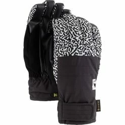 Top 10 😍 Gants De Ski BURTON M REVERB GORE GLV TRUBLK/PJPRNT 22 Blanc / Noir 💯