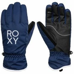 Vente flash 🤩 Gants De Ski ROXY FRESHFIELDS GLOVES MEDIEVAL BLUE 22 Bleu / Noir ✔️
