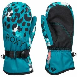 Meilleure vente 🎉 Moufles ROXY JETTY GIRL MITT OCEAN DEPTHS LEOPOLD 22 Bleu / Noir ❤️