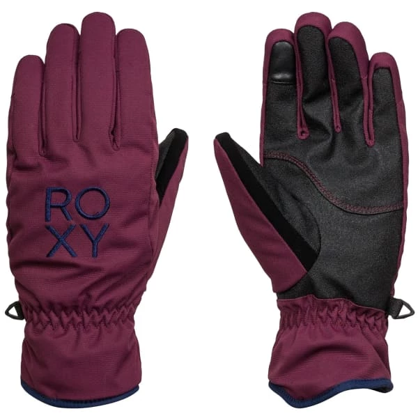 Grosses soldes 🛒 Gants De Ski ROXY FRESHFIELD GLOVES PRUNE 22 Violet / Noir 🤩