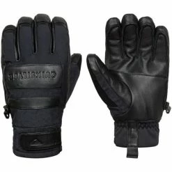 Nouveau ⌛ Gants De Ski QUIKSILVER SQUAD M GLOV OXFORD BLACK 22 Noir 🥰