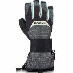 Budget 🛒 Gants De Ski DAKINE WRISTGUARD GLOVE HOXTON 22 Gris / Noir / Bleu ⌛