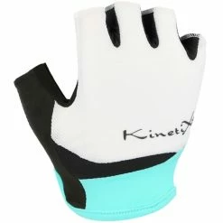 Acheter 🥰 Gants Vélo KINETIXX LIZ WHITE/TURQUOISE 22 Blanc / Bleu / Noir 😍