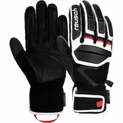 Meilleure vente 👏 Gants De Ski REUSCH PRO RC BLACK/WHITE/FIRE RED 23 Blanc / Noir 🌟