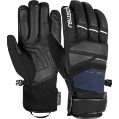 De gros ✨ Gants De Ski REUSCH STORM R-TEX XT BLACK/DRESS BLUE 23 Noir ✔️