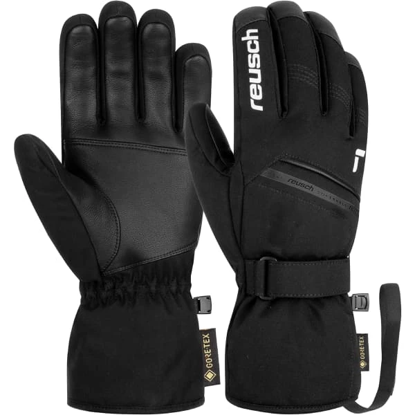 Coupon 💯 Gants De Ski REUSCH MORRIS GORE-TEX BLACK/WHITE Noir 🤩