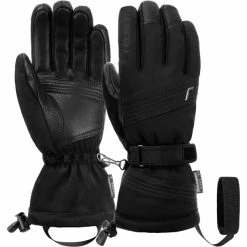 Nouveau 👍 Gants De Ski REUSCH CHARLOTTE R-TEX XT BLACK 23 Noir 👏