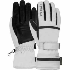 Promo 🔔 Gants De Ski REUSCH ALESSIA GORE-TEX WHITE/BLACK 23 Blanc / Noir 👏