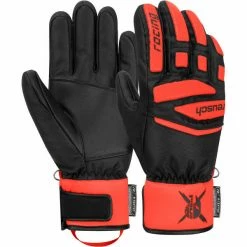 Meilleure vente 😀 Gants De Ski REUSCH WORLDCUP WARRIOR PRIME R-TEX XT JR BLACK/FLUO RED 23 Noir / Rouge 🔥