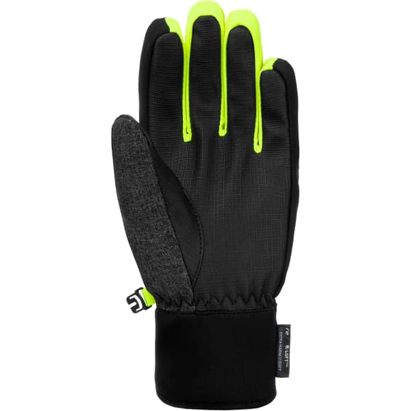 Coupon ⌛ Gants De Ski REUSCH SIMON R-TEX XT JR BLCK MEL/BLCK/SAFE YELLOW 23 Gris / Noir 🔥 – Image 3