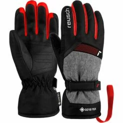 Meilleur prix ✔️ Gants De Ski REUSCH FLASH GORE-TEX JR BLCK/BLCK MEL/FIRE RED 23 Gris / Noir 👏