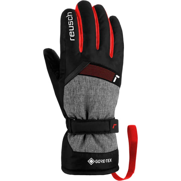 Meilleur prix ✔️ Gants De Ski REUSCH FLASH GORE-TEX JR BLCK/BLCK MEL/FIRE RED 23 Gris / Noir 👏 – Image 2