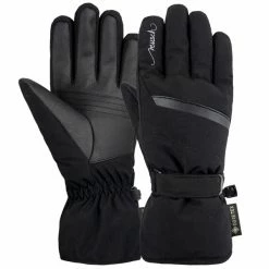 Budget 🎁 Gants De Ski REUSCH SANDY GORE-TEX BLACK/SILVER 23 Noir ⭐