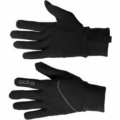 Le moins cher 🥰 Gants Running ODLO GLOVES INTENSITY SAFETY LIGHT BLACK 23 Noir 🌟