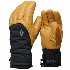 De gros 🎁 Gants De Ski BLACK DIAMOND LEGEND GLOVES NATURAL ANTHRACITE 23 Marron / Noir 🤩