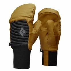 Vente flash 🔥 Moufles BLACK DIAMOND SESSION KNIT MITTS NATURAL 23 Marron / Noir ❤️