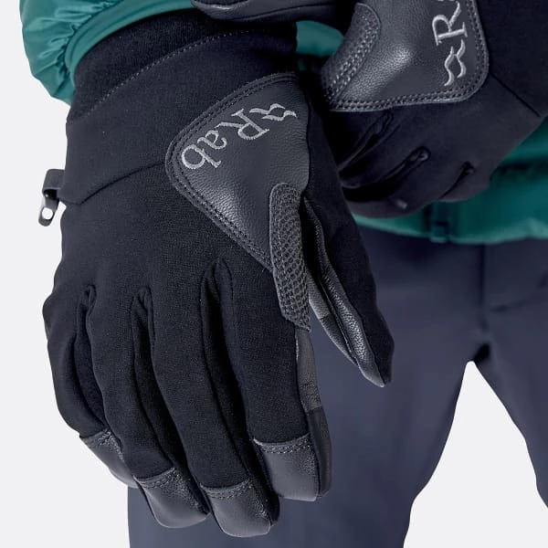 Le moins cher 😉 Gants De Ski RAB VELOCITY GUIDE GLOVES BLK 23 Gris / Noir 👏 – Image 3