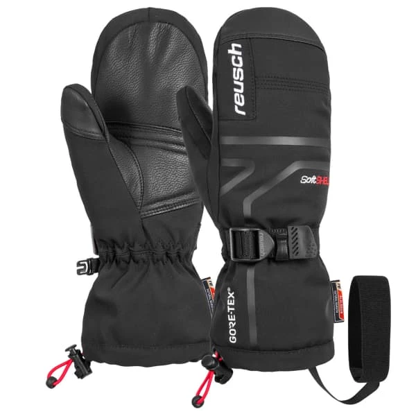 Nouveau ✨ Moufles REUSCH DOWN SPIRIT GTX JUNIOR MITTEN BLACK WHITE 22 Noir / Blanc 🔔 – Image 3