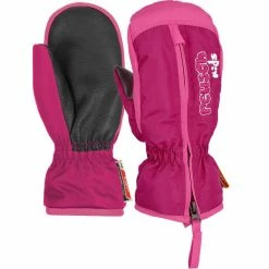 Vente flash 👍 Moufles REUSCH BEN II MIT BABY FUCSIA PURPLE / KNOCKOUT PINK 22 Rose ✔️