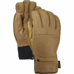 Le moins cher 🧨 Gants De Ski BURTON GORE-TEX GONDY LEATHER GLOVE RAW HIDE 22 Jaune 🛒