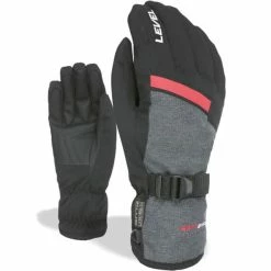 Le moins cher 💯 Gants De Ski LEVEL HERO BLACK GREY 21 Noir / Gris 🎉
