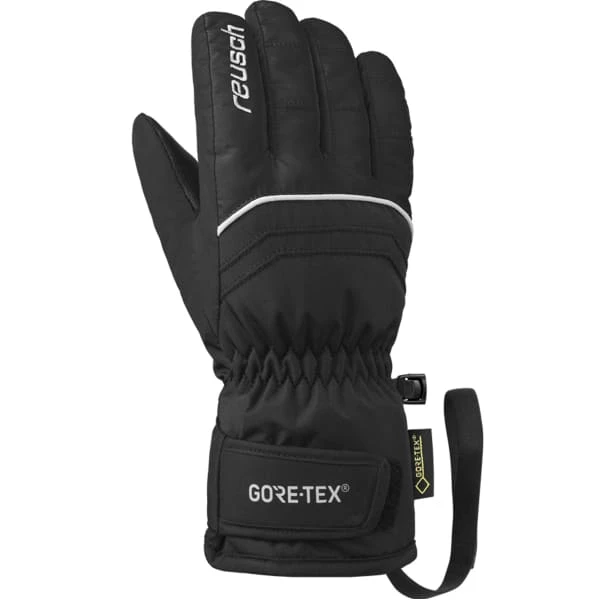 Coupon 👏 Gants De Ski REUSCH TOMMY GTX VELCRO JUNIOR BLACK/WHITE 22 Noir 😉 – Image 2
