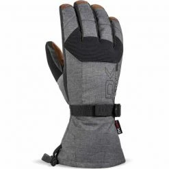 Budget ✔️ Gants De Ski DAKINE LEATHER SCOUT GLOVE CARBON 19 Gris / Marron 🥰
