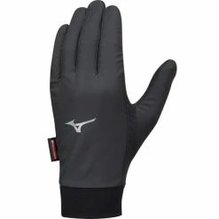 Sortie ⭐ Gants Running MIZUNO WIND GUARD GLOVE (6 PACKS) BLACK 22 Noir ✨