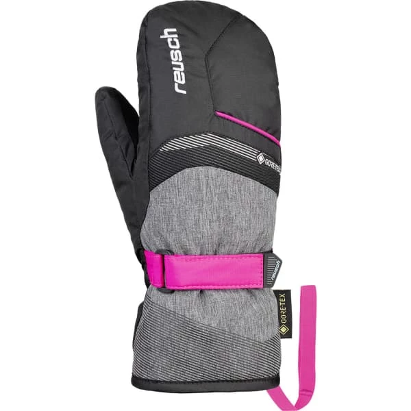 Promo ⭐ Moufles REUSCH BOLT GTX JUNIOR MITTEN MELANG/PINK GLO 22 Gris / Rose 🌟 – Image 2