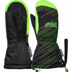 Bon marché ⭐ Moufles REUSCH MAXI R-TEX XT MITTEN BABY BLACK/GREEN GECKO 22 Noir / Vert 👍