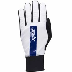 Coupon 🔔 Gants De Ski SWIX FOCUS GLOVE BRIGHT WHITE 22 Blanc / Bleu / Noir ⭐