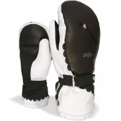 Coupon ❤️ Moufles BLISS BY LEVEL CRYSTAL MITT NOIR BLANC 20 Blanc / Noir 🥰