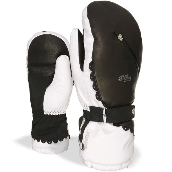 Coupon ❤️ Moufles BLISS BY LEVEL CRYSTAL MITT NOIR BLANC 20 Blanc / Noir 🥰