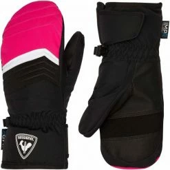 Sortie 😉 Moufles ROSSIGNOL JR TECH IMPR M PINK FUSHIA 20 Rose / Noir ⌛