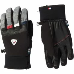 Meilleur prix 😍 Gants De Ski ROSSIGNOL STRATO IMPR HEATHER GREY 23 Noir ⌛