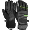 Meilleure vente 😍 Gants De Ski REUSCH STORM R-TEX BLCK/BLCK MEL/NEON GREEN 22 Noir / Gris 👍