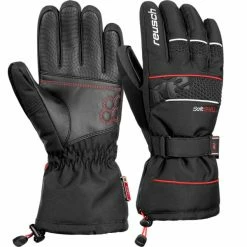 Promo ⌛ Gants De Ski REUSCH CONNOR R-TEX XT BLACK / FIRE RED 22 Noir 🧨