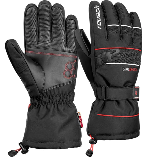 Promo ⌛ Gants De Ski REUSCH CONNOR R-TEX XT BLACK / FIRE RED 22 Noir 🧨
