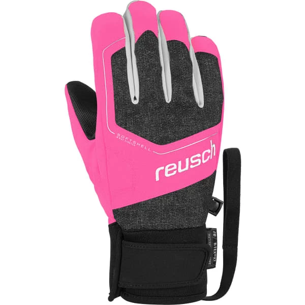 Tout neuf ⭐ Gants De Ski REUSCH TORBY R-TEX XT JR BLACK/ KNOCKOUT PINK 22 Noir / Rose / Gris ✔️ – Image 2