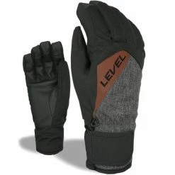 Le moins cher ❤️ Gants De Ski LEVEL CRUISE PK BLACK 21 Gris / Noir ❤️