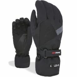 Offres ❤️ Gants De Ski LEVEL ELITE BLACK 21 Noir 🎁