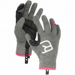 Vente flash ⌛ Gants De Ski ORTOVOX FLEECE LIGHT GLOVE W DARK GREY BLEND 22 Gris 🥰
