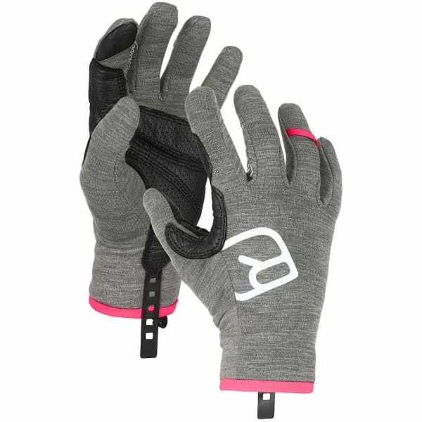 Vente flash ⌛ Gants De Ski ORTOVOX FLEECE LIGHT GLOVE W DARK GREY BLEND 22 Gris 🥰
