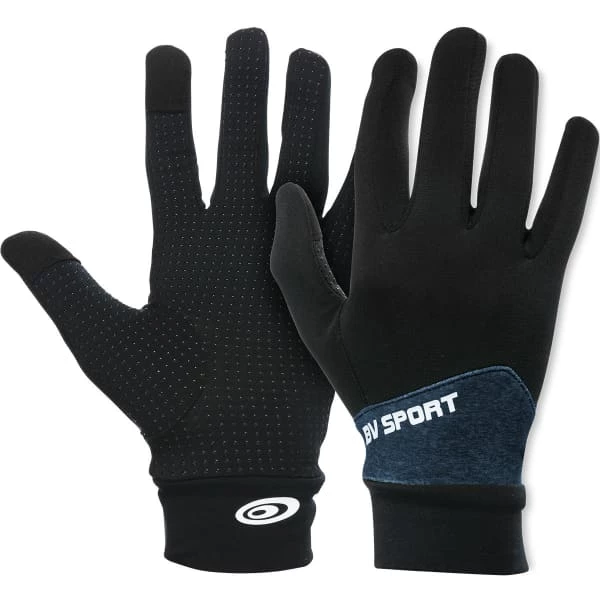Nouveau 🎉 Gants Running BV SPORT LIGHT-RUN MIX BLUE 23 Noir 😀