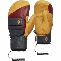 Offres 😍 Moufles BLACK DIAMOND SPARK JOHNNY MITTS AMBER-DARK CRIMSON 23 Jaune / Rouge / Noir 💯