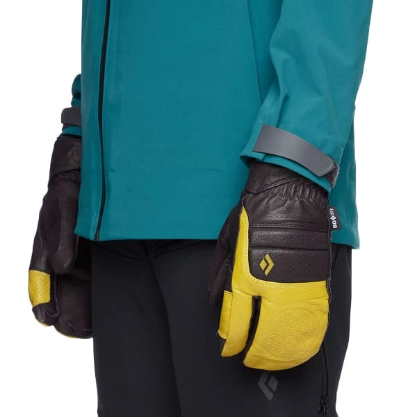 Tout neuf 🧨 Moufles BLACK DIAMOND W SPARK ANGEL FINGER BORDEAUX-SULPHUR23 Rouge / Noir / Jaune 🌟 – Image 3