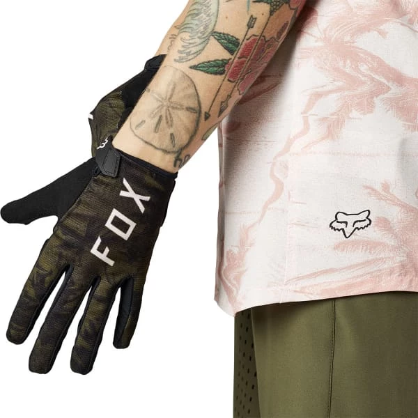 Acheter ❤️ Gants Vélo FOX W RANGER GLOVE GEL OLIVE GREEN 22 Noir / Vert 🌟 – Image 3
