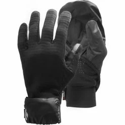 Coupon 🎁 Gants De Ski BLACK DIAMOND WIND HOOD GRIDTECH GLOVES BLACK 23 Noir 🧨